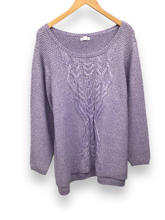 Sweater By Westport In Purple, Size: 2x