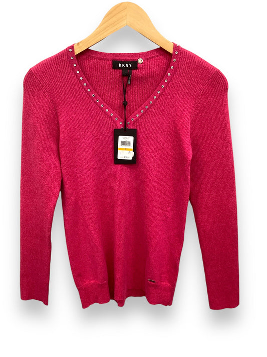 Sweater By Dkny In Pink, Size: S