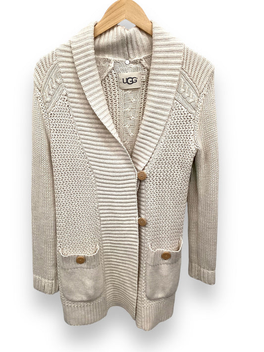 Sweater Cardigan By Ugg In Tan, Size: Xs