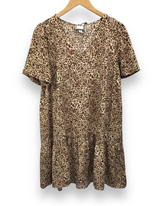 Dress Casual Midi By A New Day In Brown, Size: L