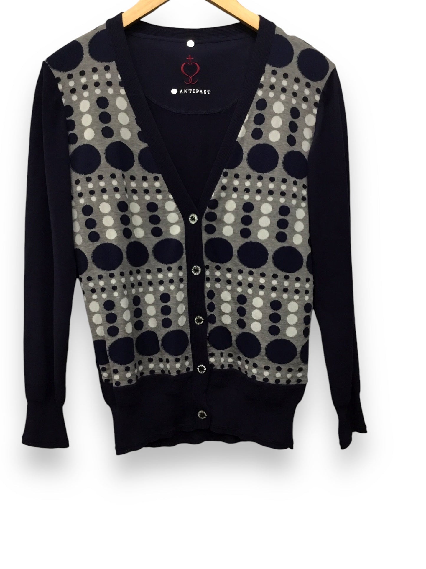 Sweater Cardigan By Clothes Mentor In Navy, Size: M