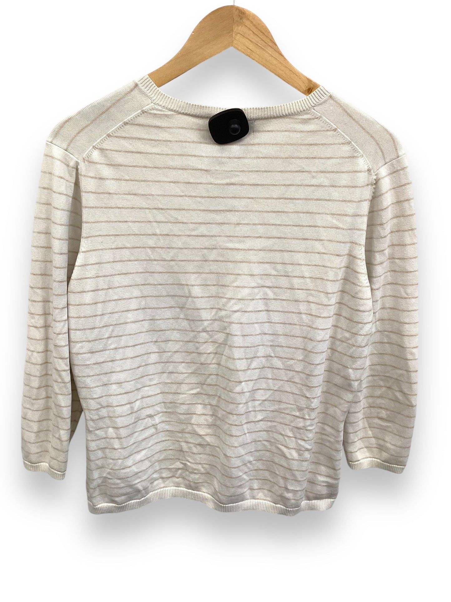 Sweater By Lands End In Cream, Size: L