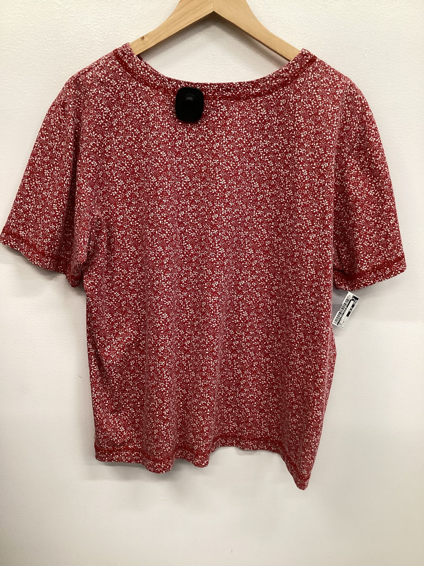 Top Short Sleeve By Clothes Mentor In Red, Size: 1x