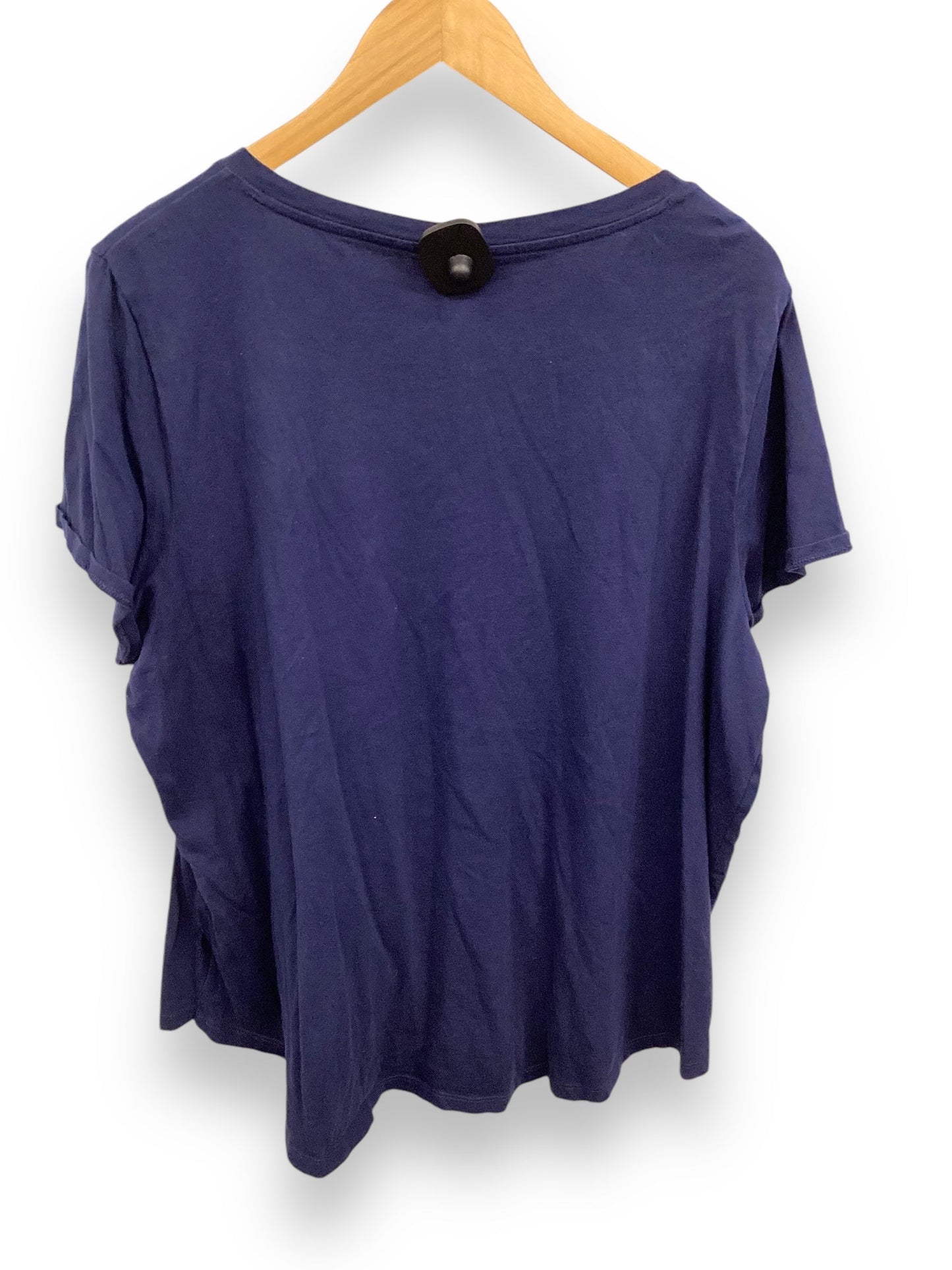 Top Short Sleeve By Old Navy In Navy, Size: 2x