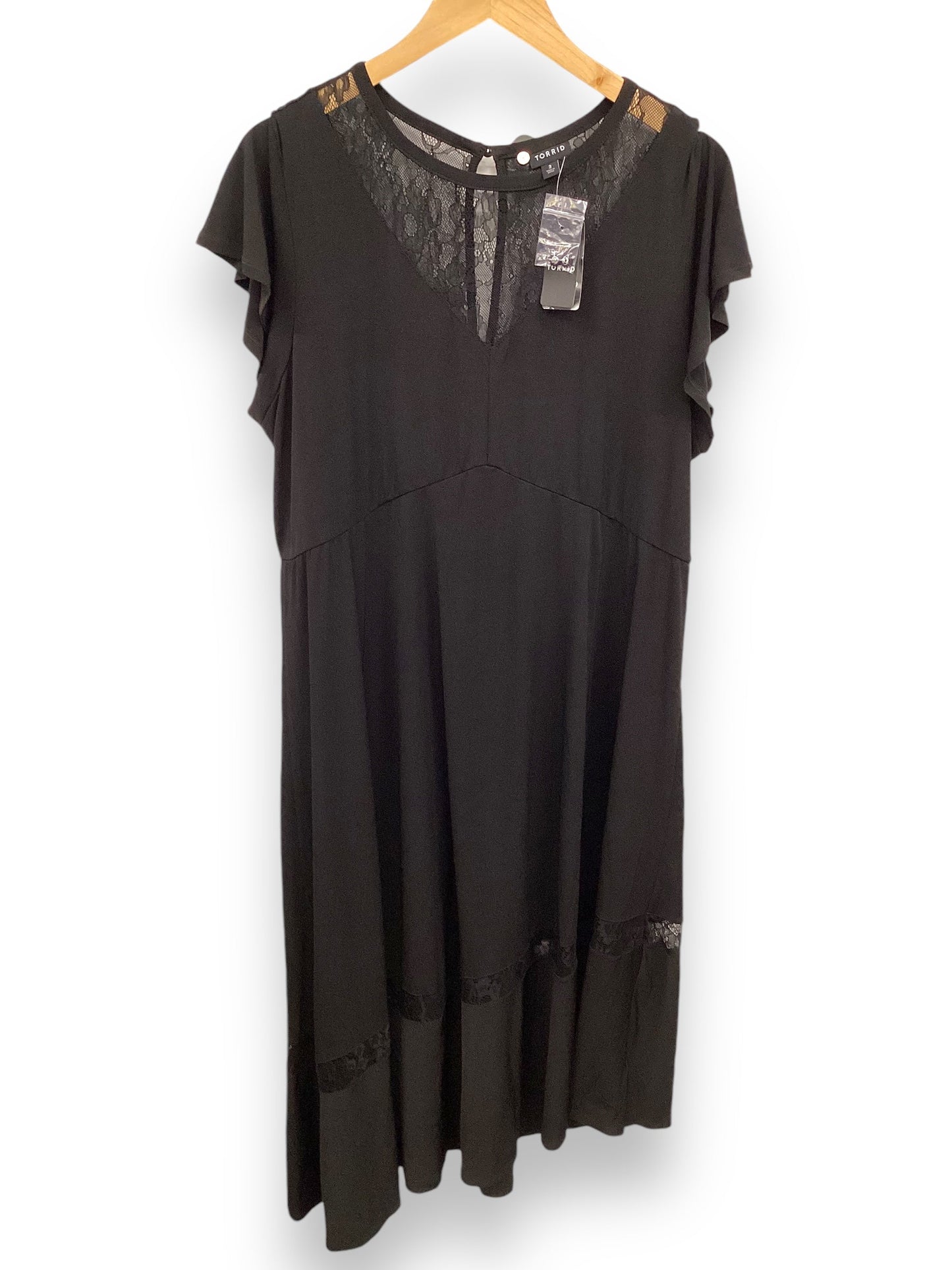 Dress Casual Midi By Torrid In Black, Size: 3x