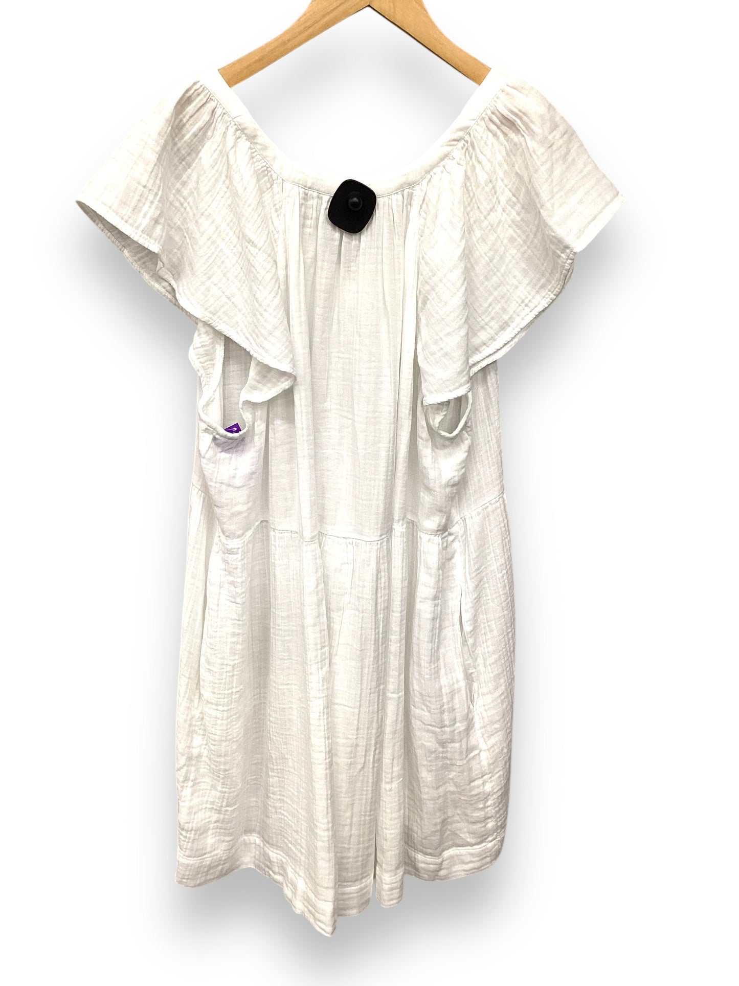 Dress Casual Midi By Old Navy In White, Size: 2x