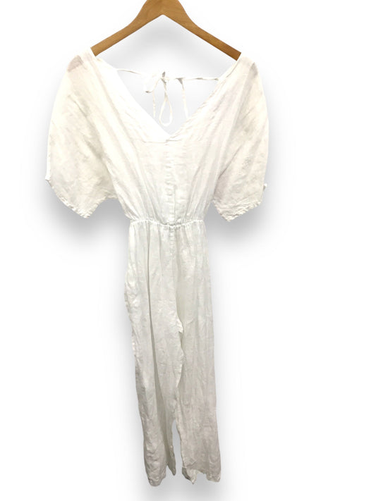 Jumpsuit By Clothes Mentor In White, Size: S