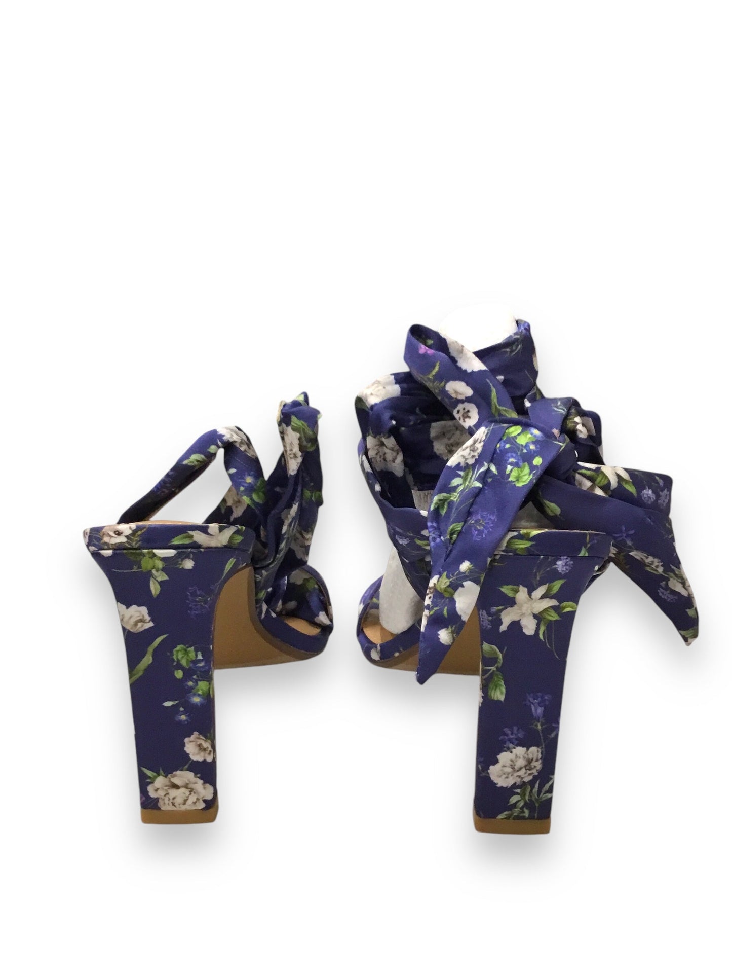 Shoes Heels Block By Express In Floral Print, Size: 7