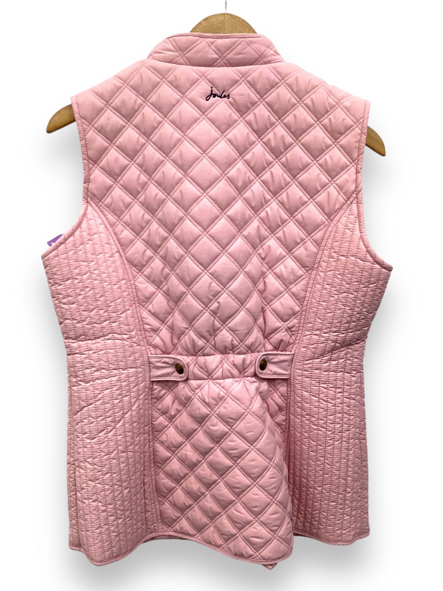 Vest Puffer & Quilted By Joules In Pink, Size: M