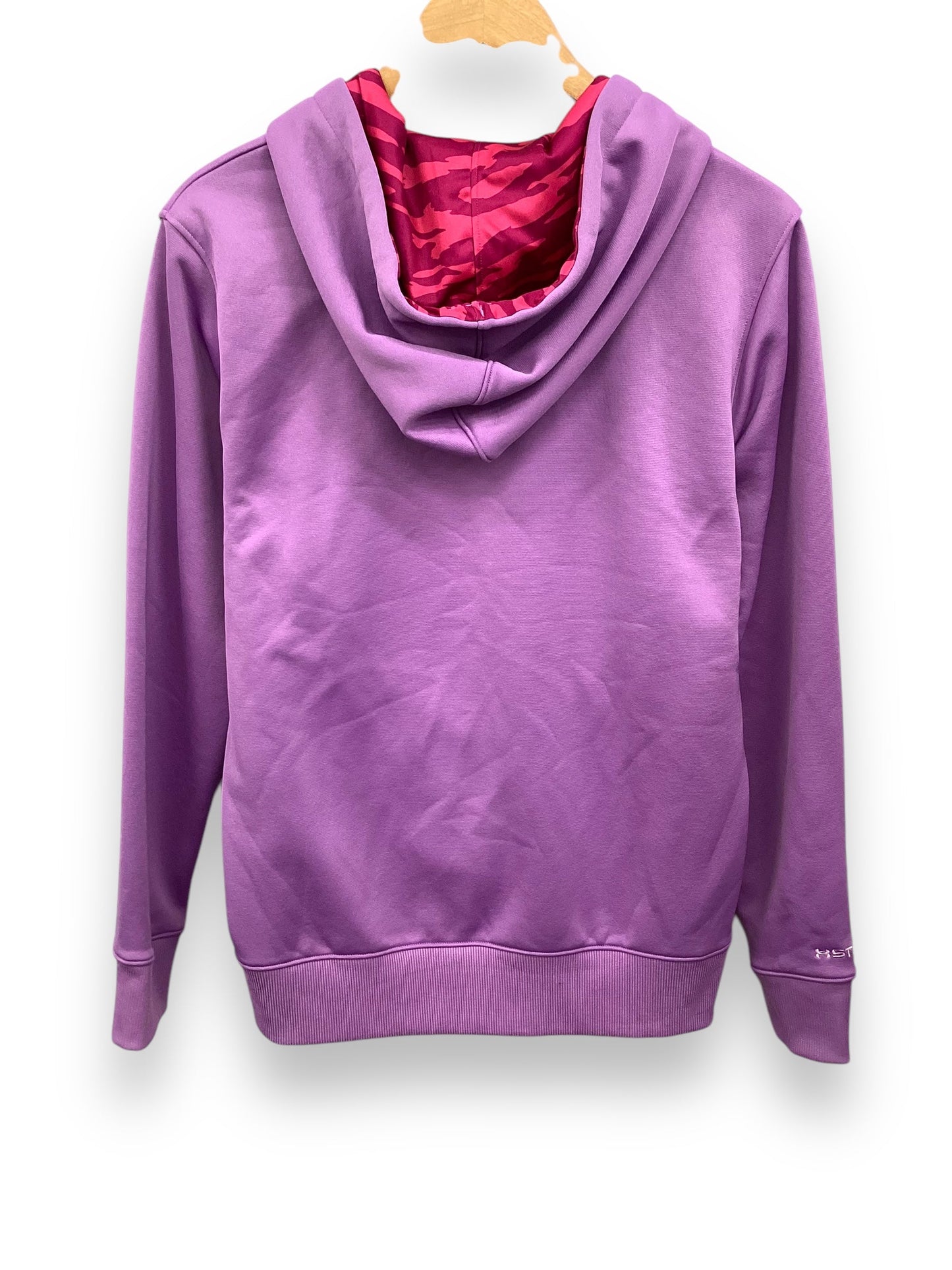 Sweatshirt Hoodie By Under Armour In Purple, Size: M