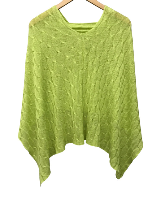 Poncho By Liz Claiborne In Green, Size: Onesize