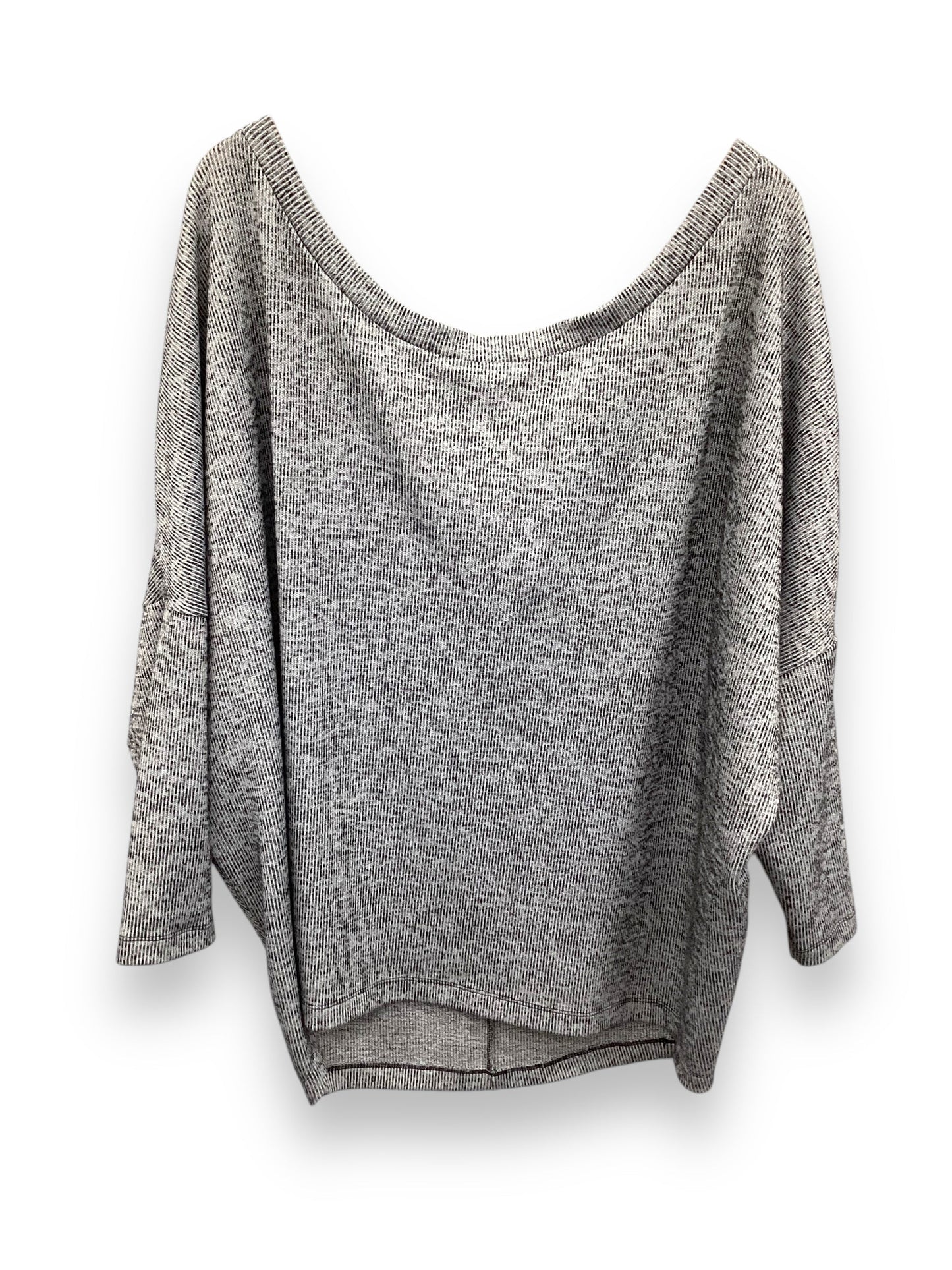 Top Long Sleeve By White House Black Market In Grey, Size: Xl