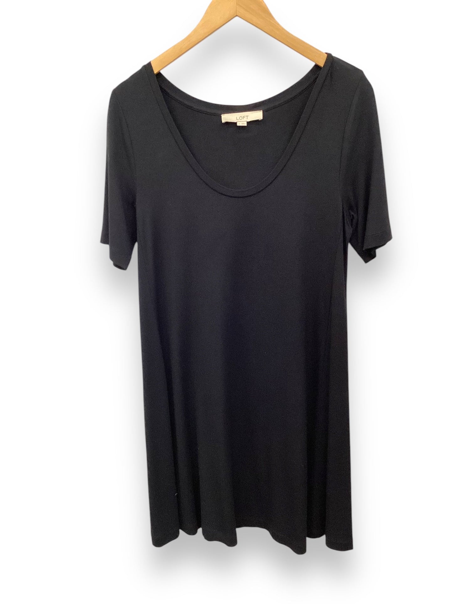 Dress Casual Midi By Loft In Black, Size: Xs