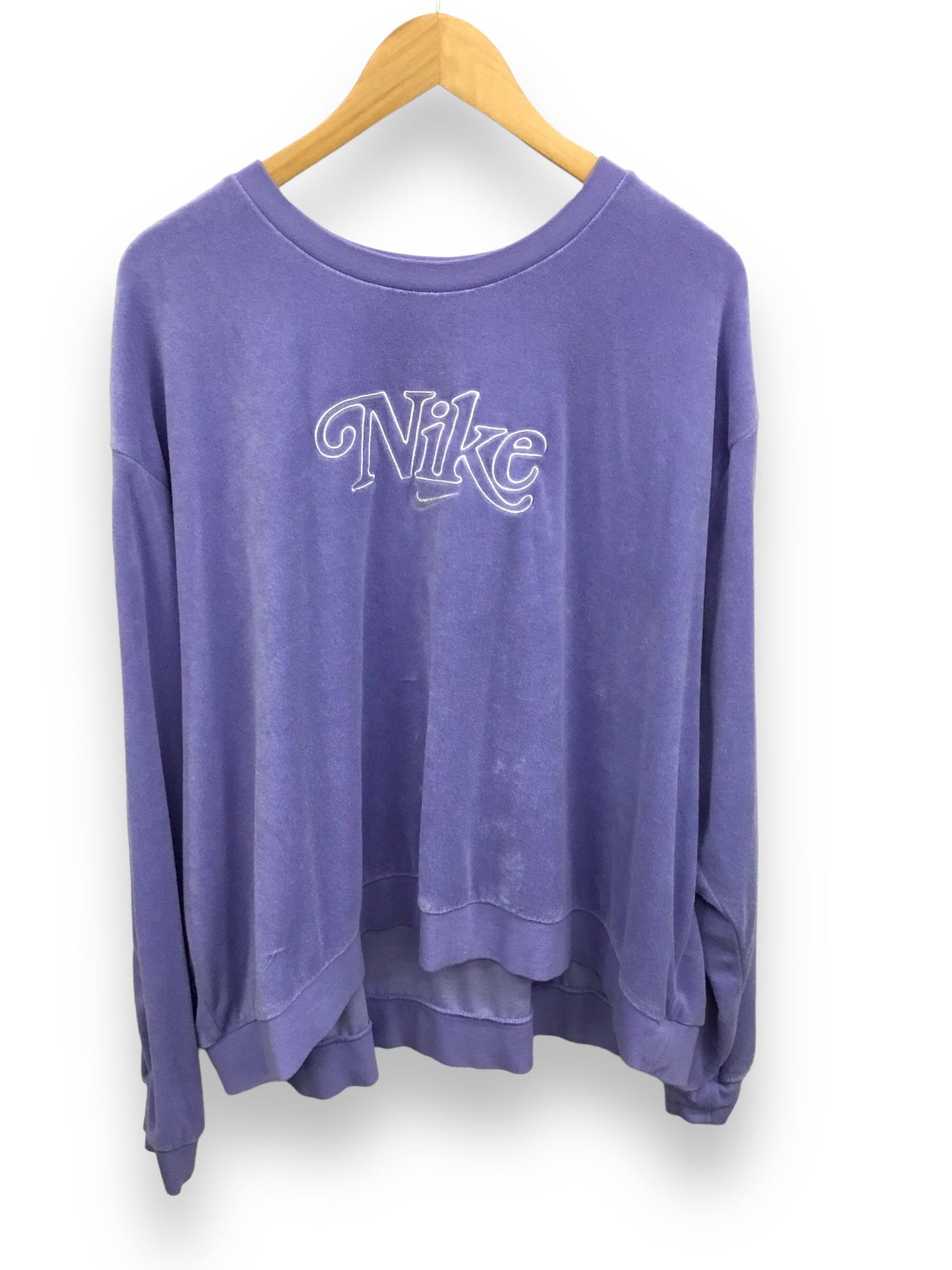 Purple Sweatshirt Crewneck Nike, Size 3x