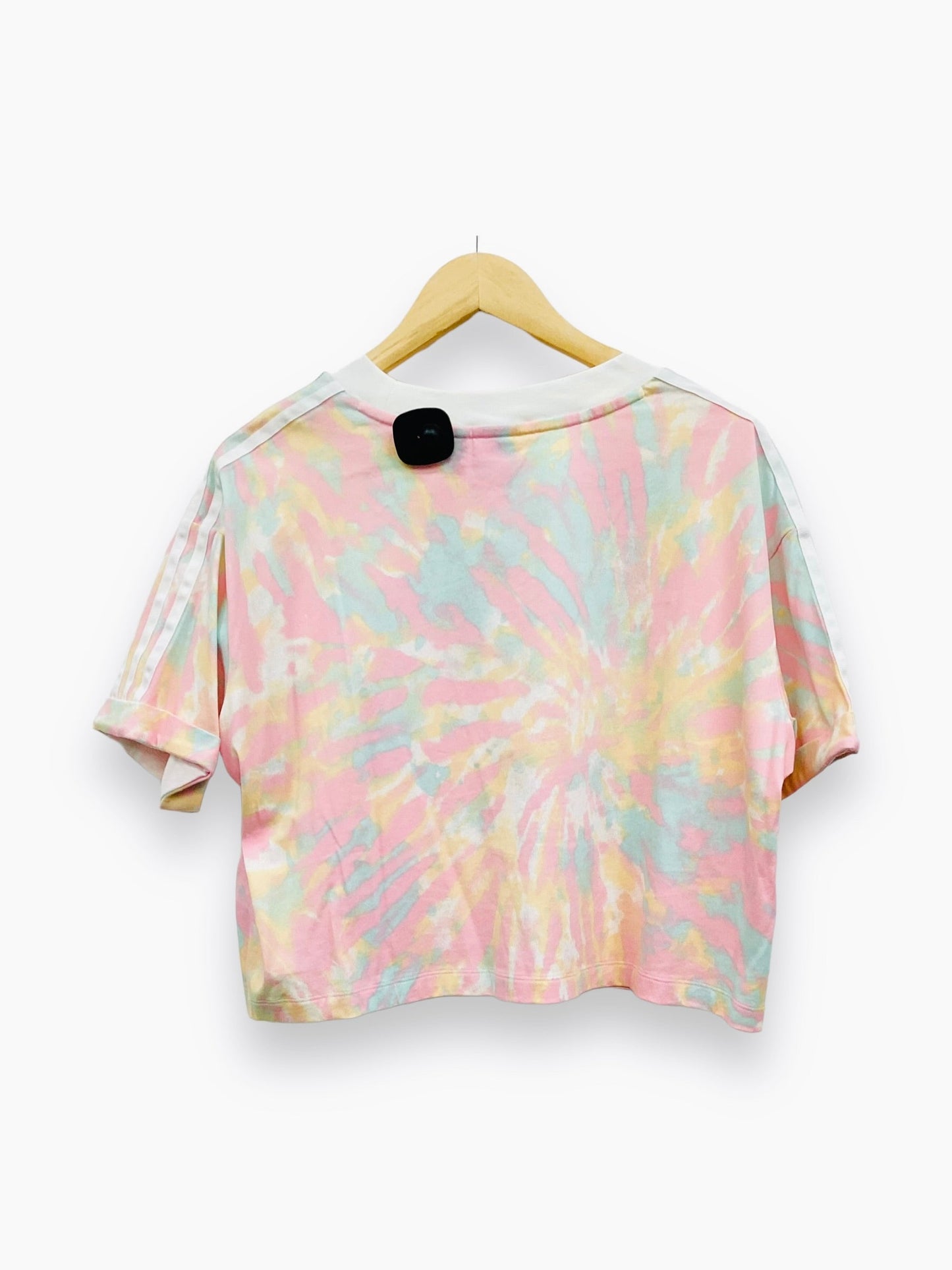 Rainbow Print Top Short Sleeve Adidas, Size 2x