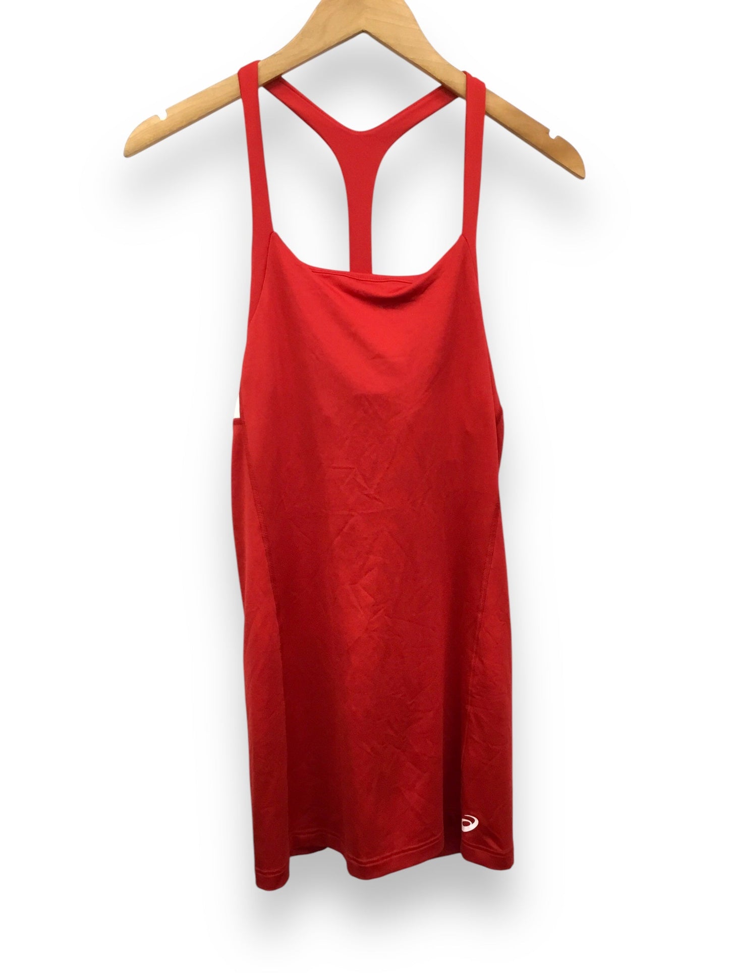 Athletic Dress By Asics In Red, Size: L