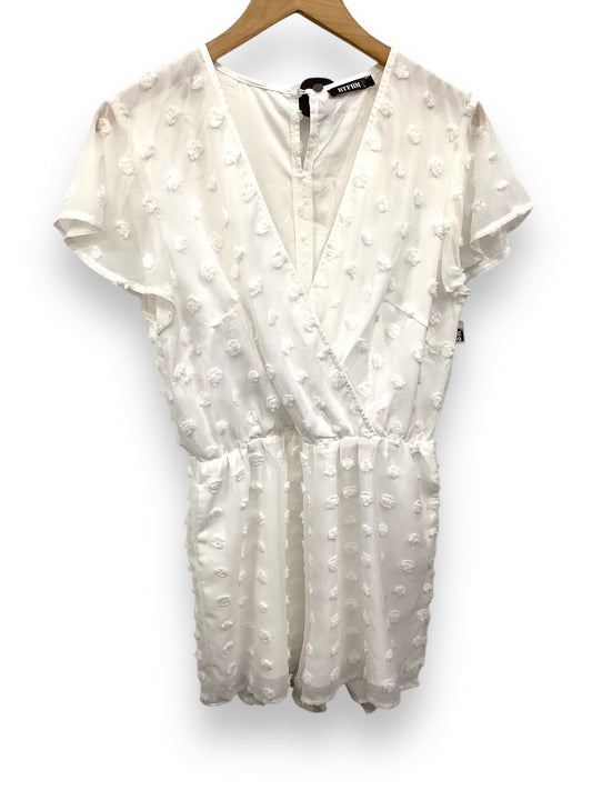 Romper By Clothes Mentor In White, Size: L