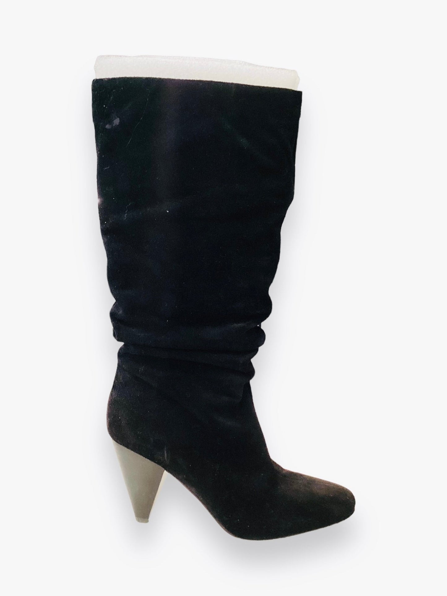Black Boots Knee Heels Vince Camuto, Size 8