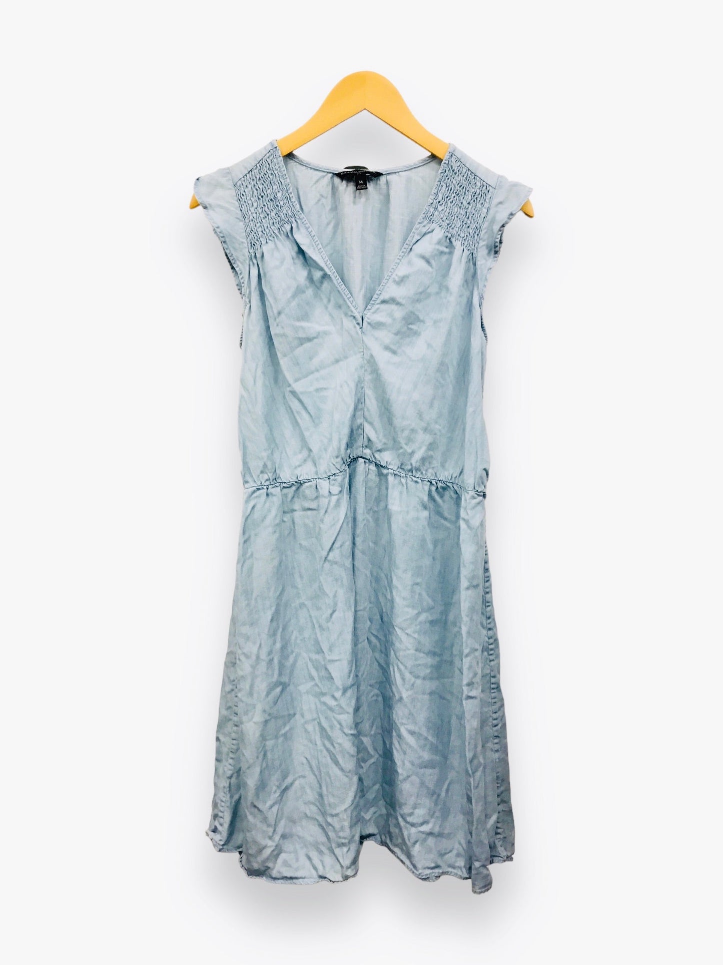 Blue Dress Casual Midi Banana Republic, Size M