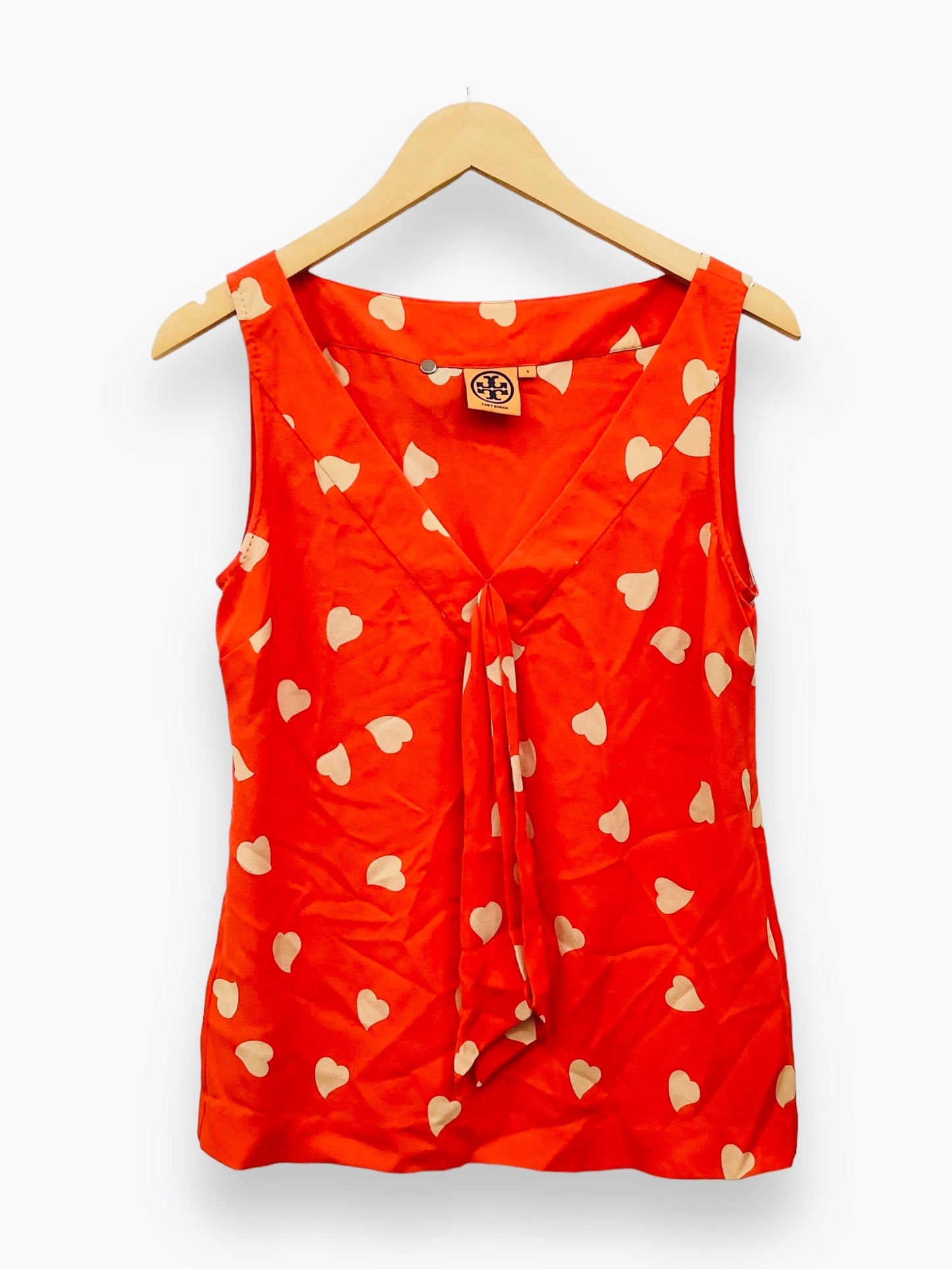 Red Top Sleeveless Tory Burch, Size S