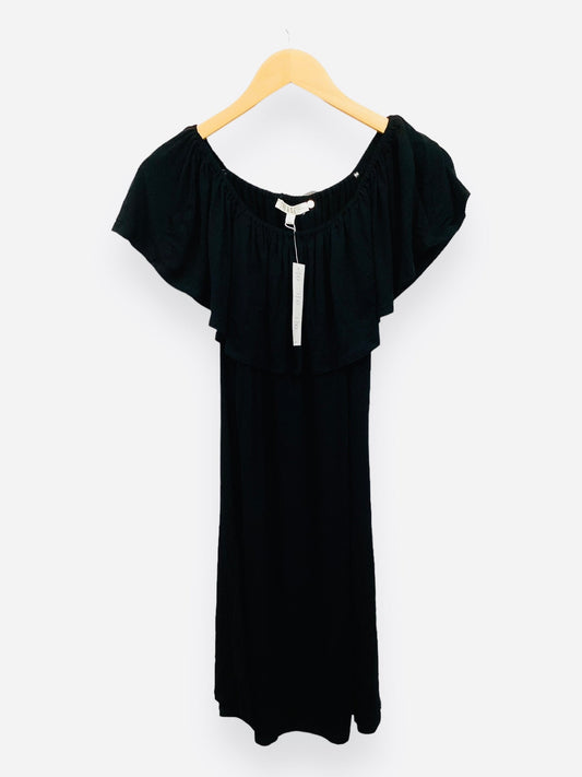 NWT Black Dress Casual Midi Spense, Size Petite L