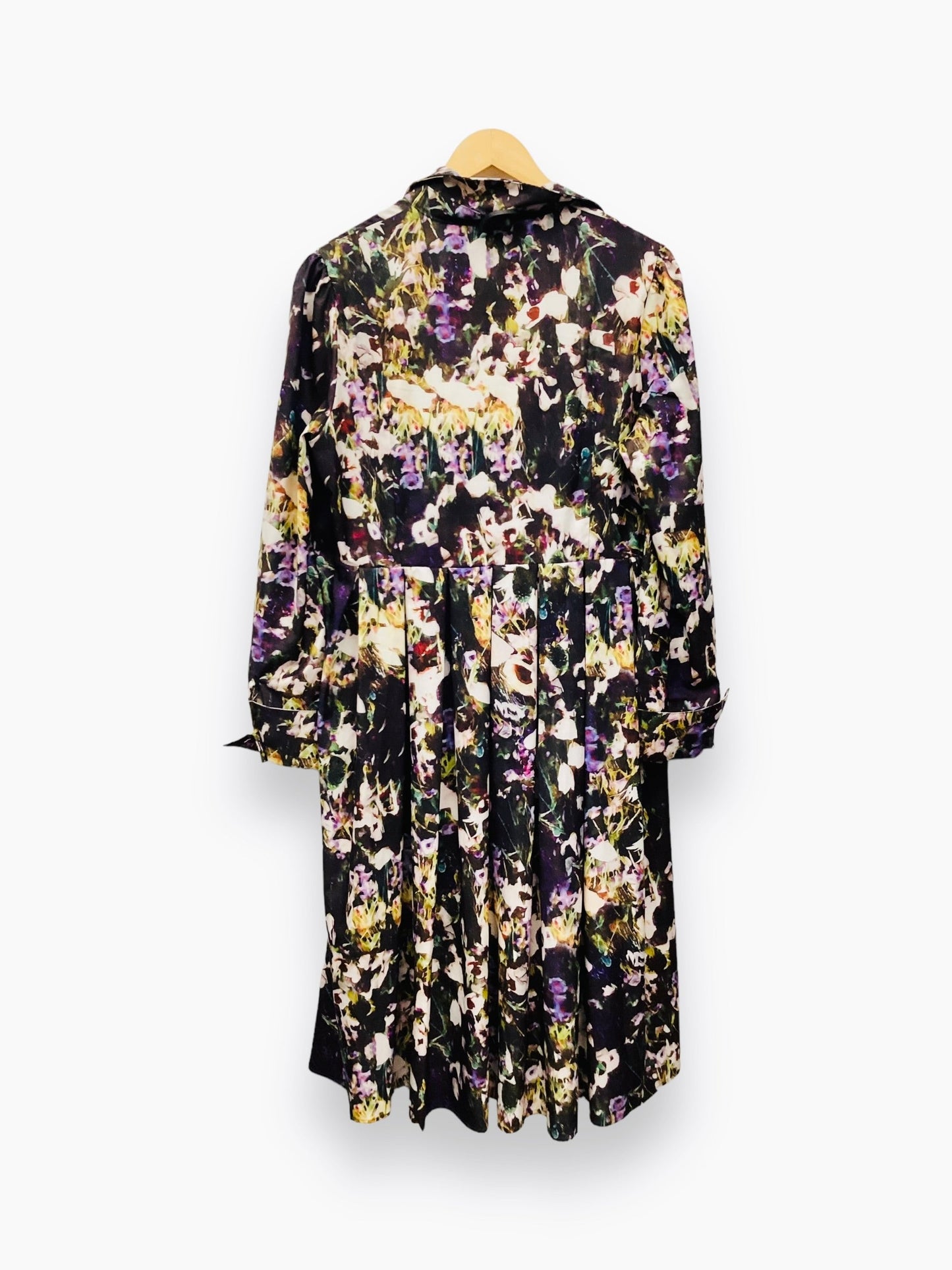 Floral Print Dress Casual Midi Dalia Macphee, Size Xl