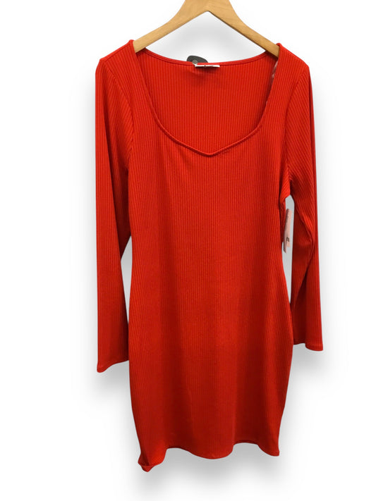 Dress Casual Midi By Bar Iii In Red, Size: Xxl