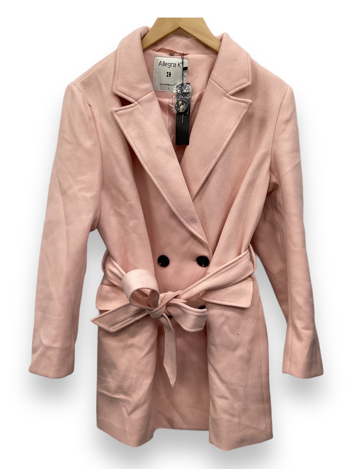 Pink Coat Peacoat Allegra K, Size L