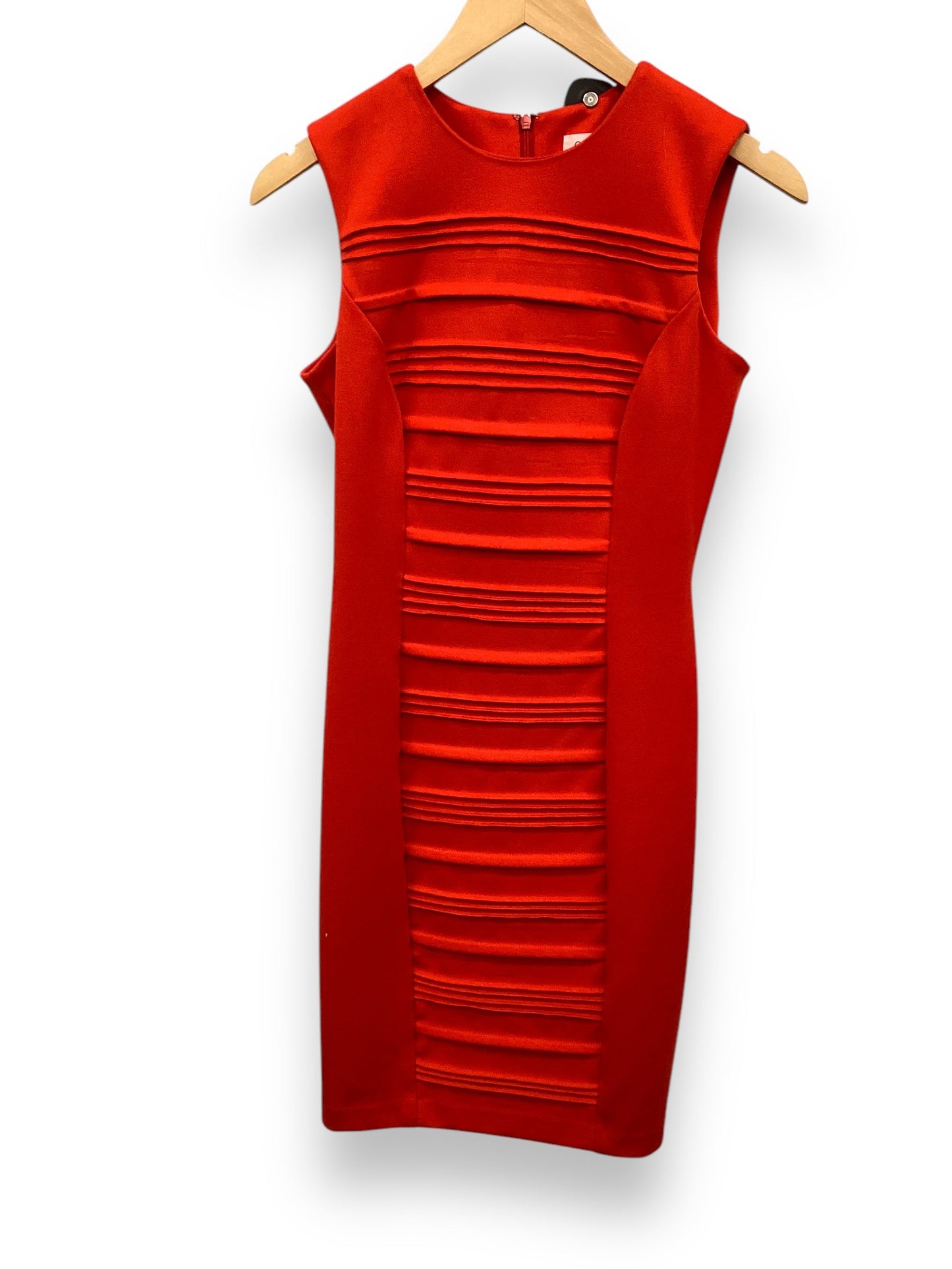 Dress Work By Calvin Klein In Red, Size: Xs