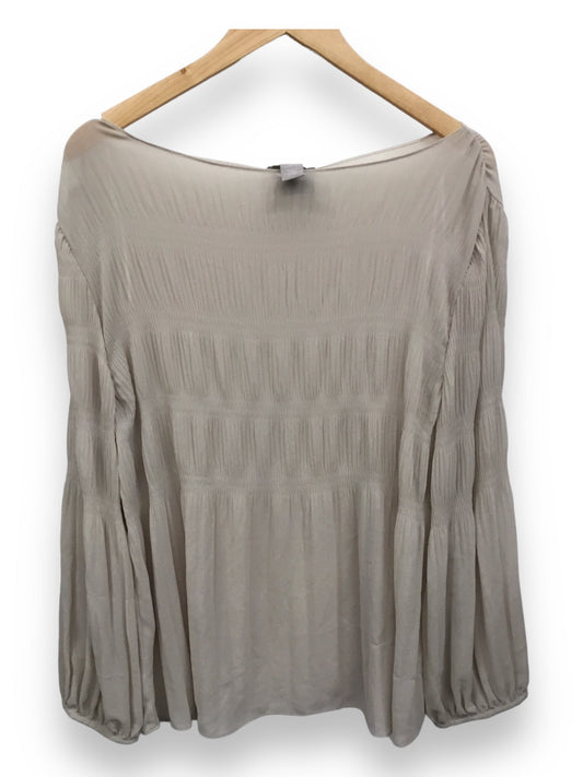 Taupe Top Long Sleeve H&m, Size L