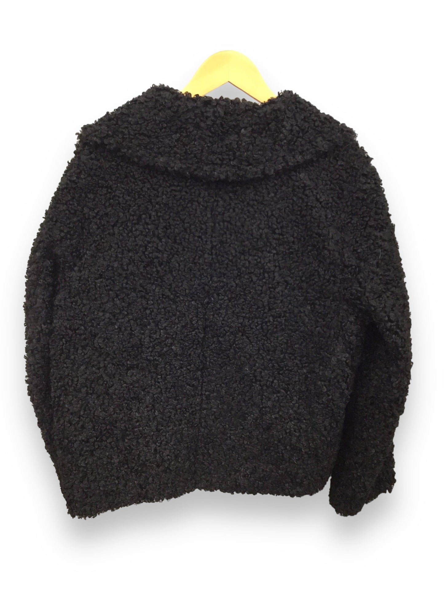 Black Jacket Faux Fur & Sherpa H&m, Size S