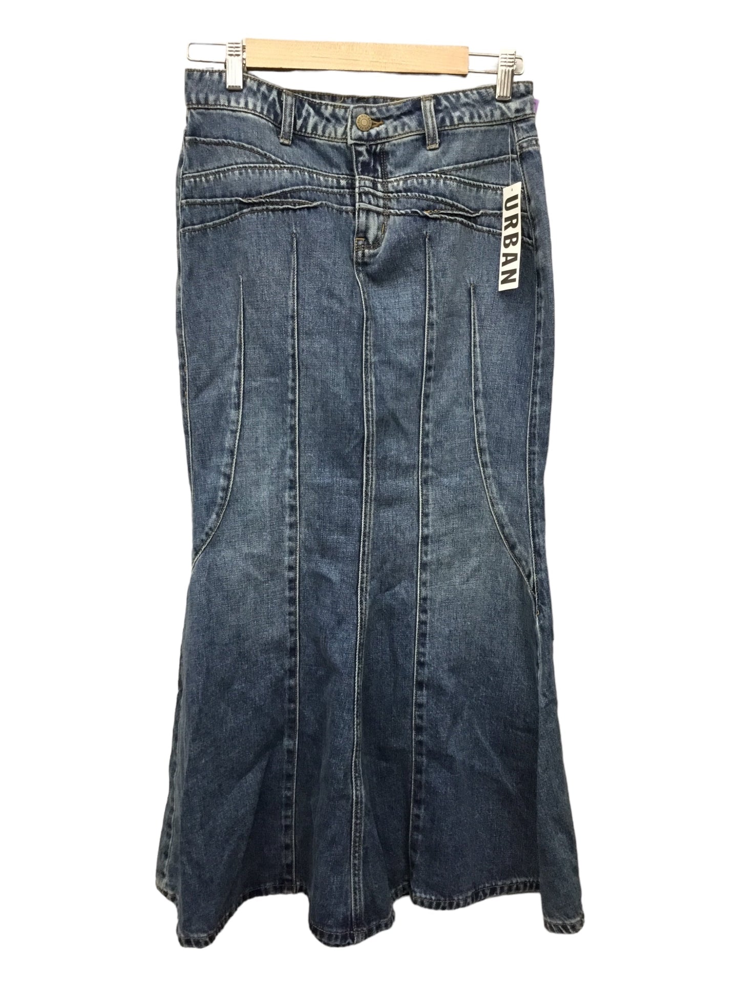 NWT Blue Denim Skirt Maxi Bdg, Size S