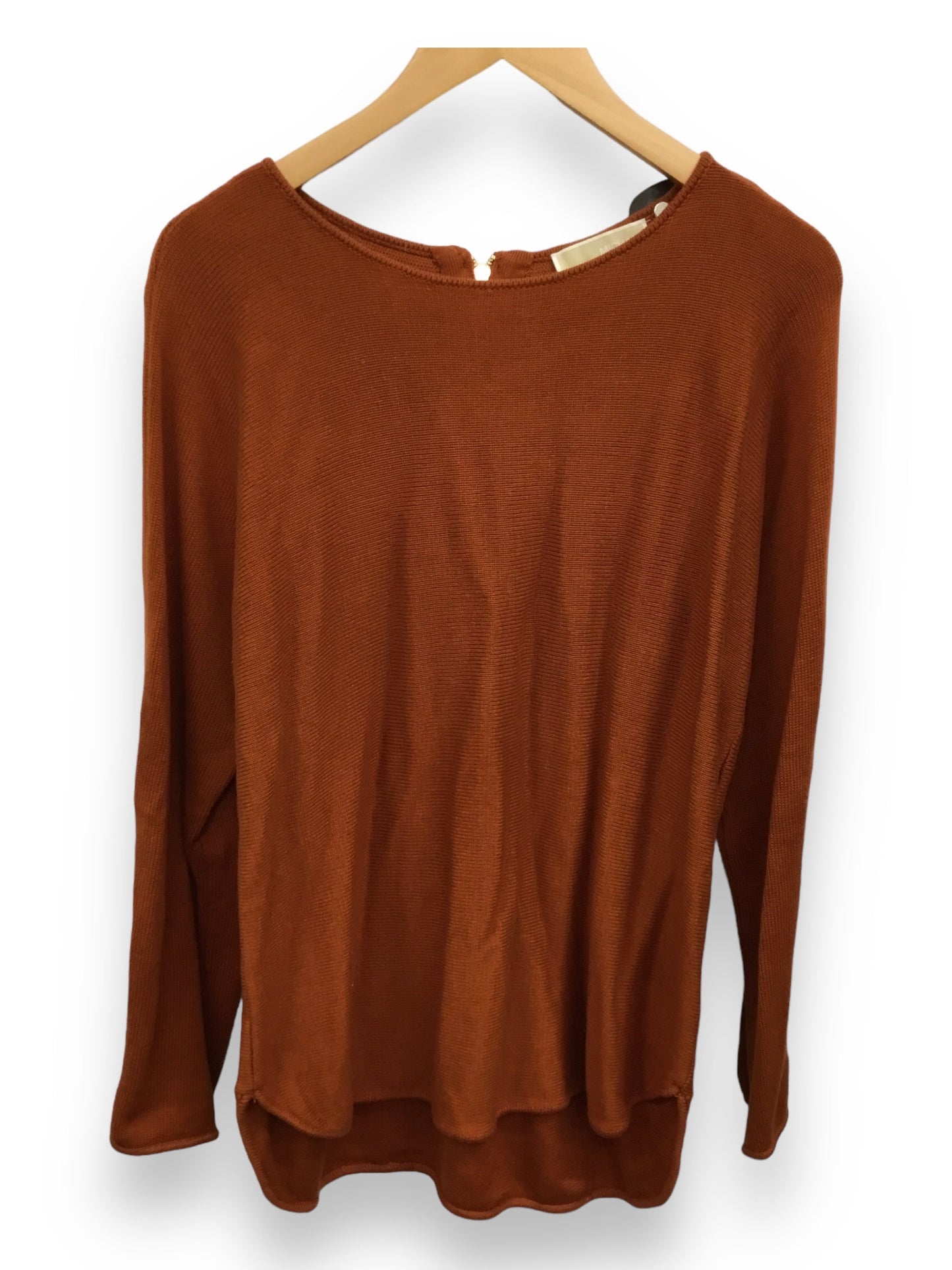 Orange Sweater Designer Michael By Michael Kors, Size L