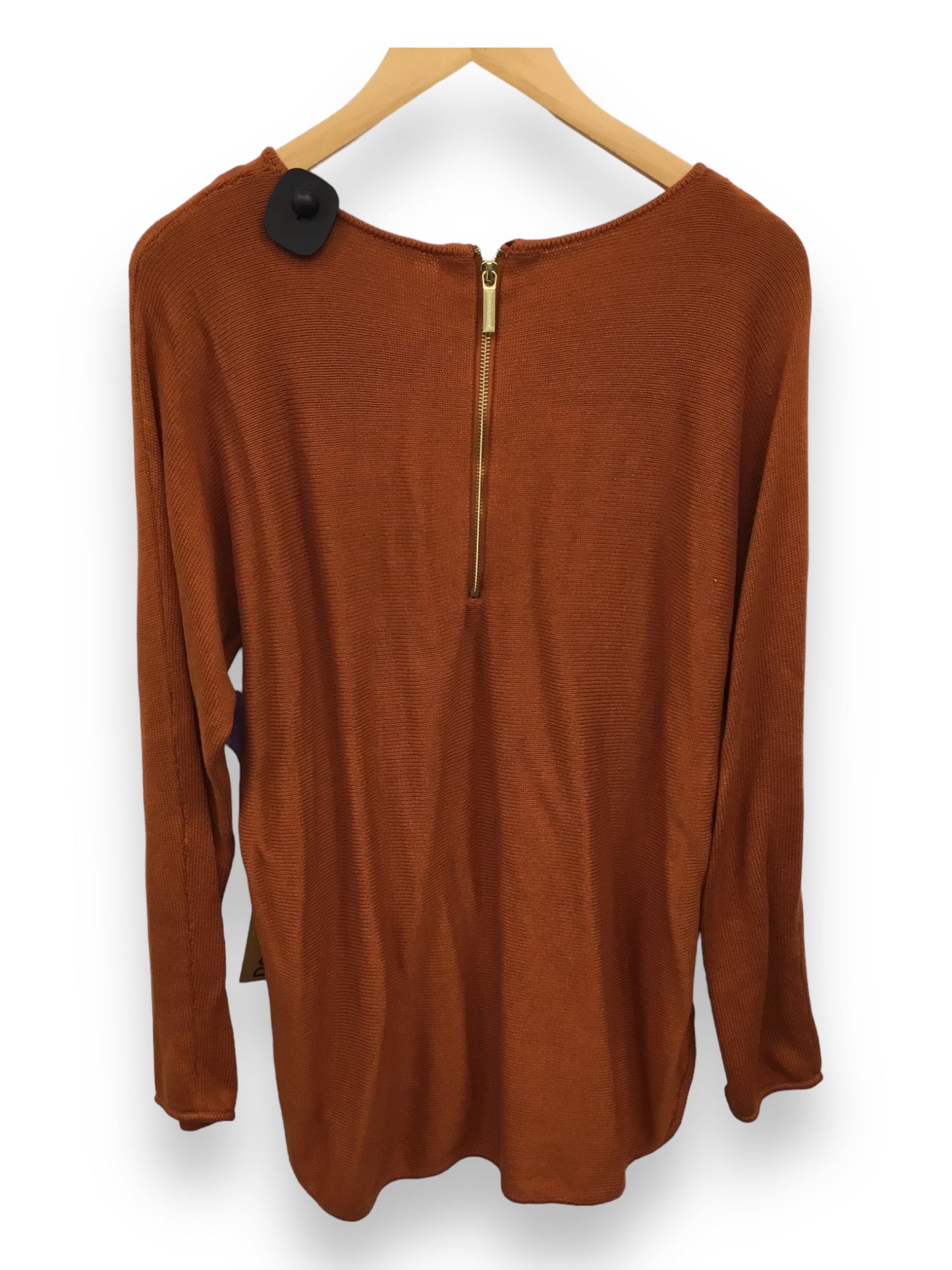 Orange Sweater Designer Michael By Michael Kors, Size L