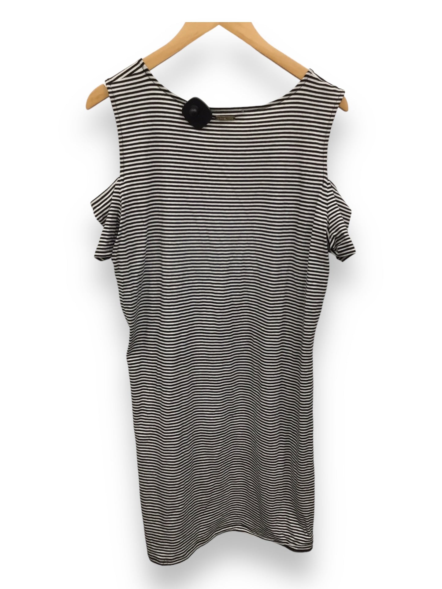 Striped Pattern Dress Designer Michael By Michael Kors, Size Xl