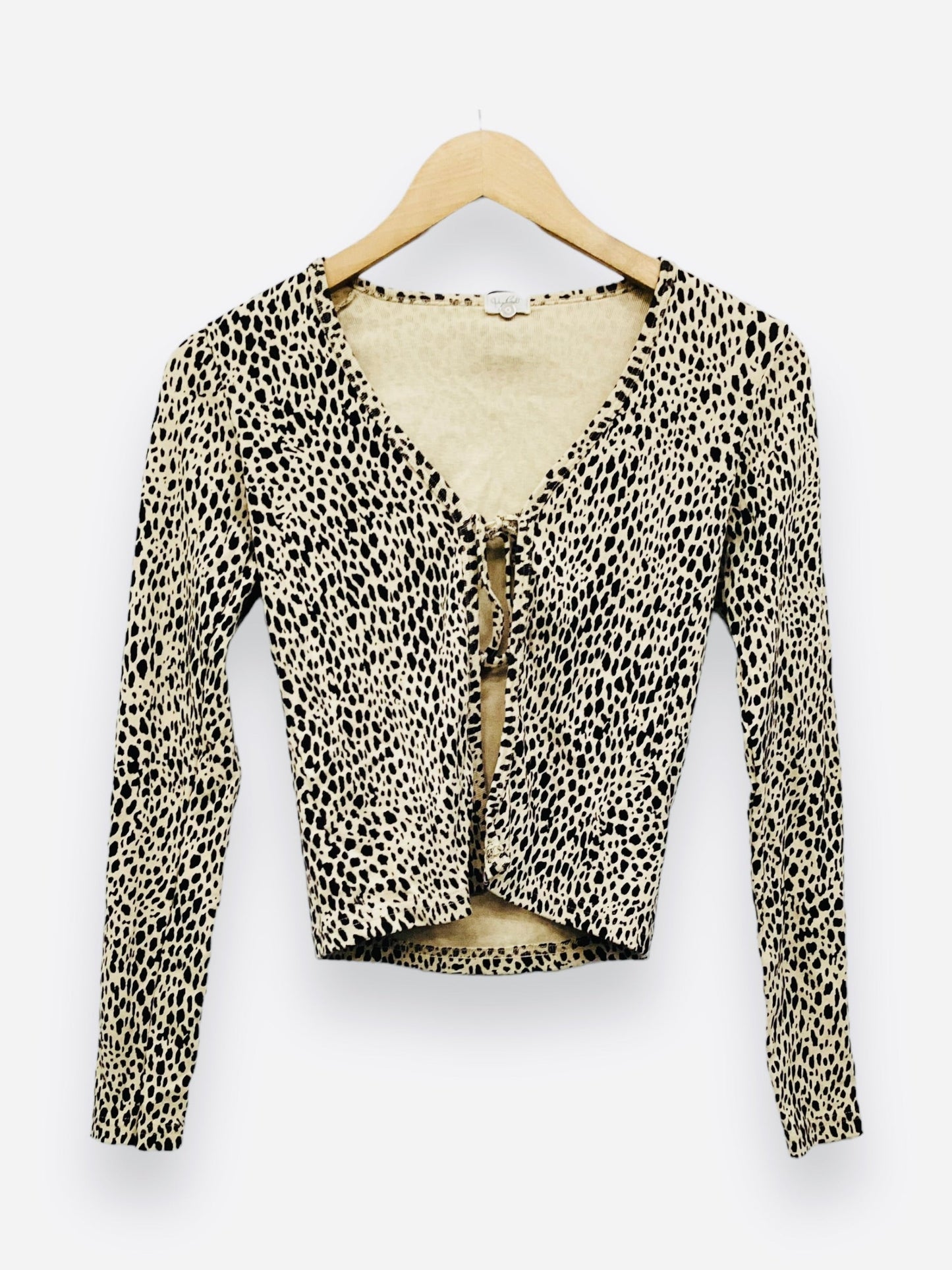 Animal Print Top Long Sleeve John Galt , Size Xs