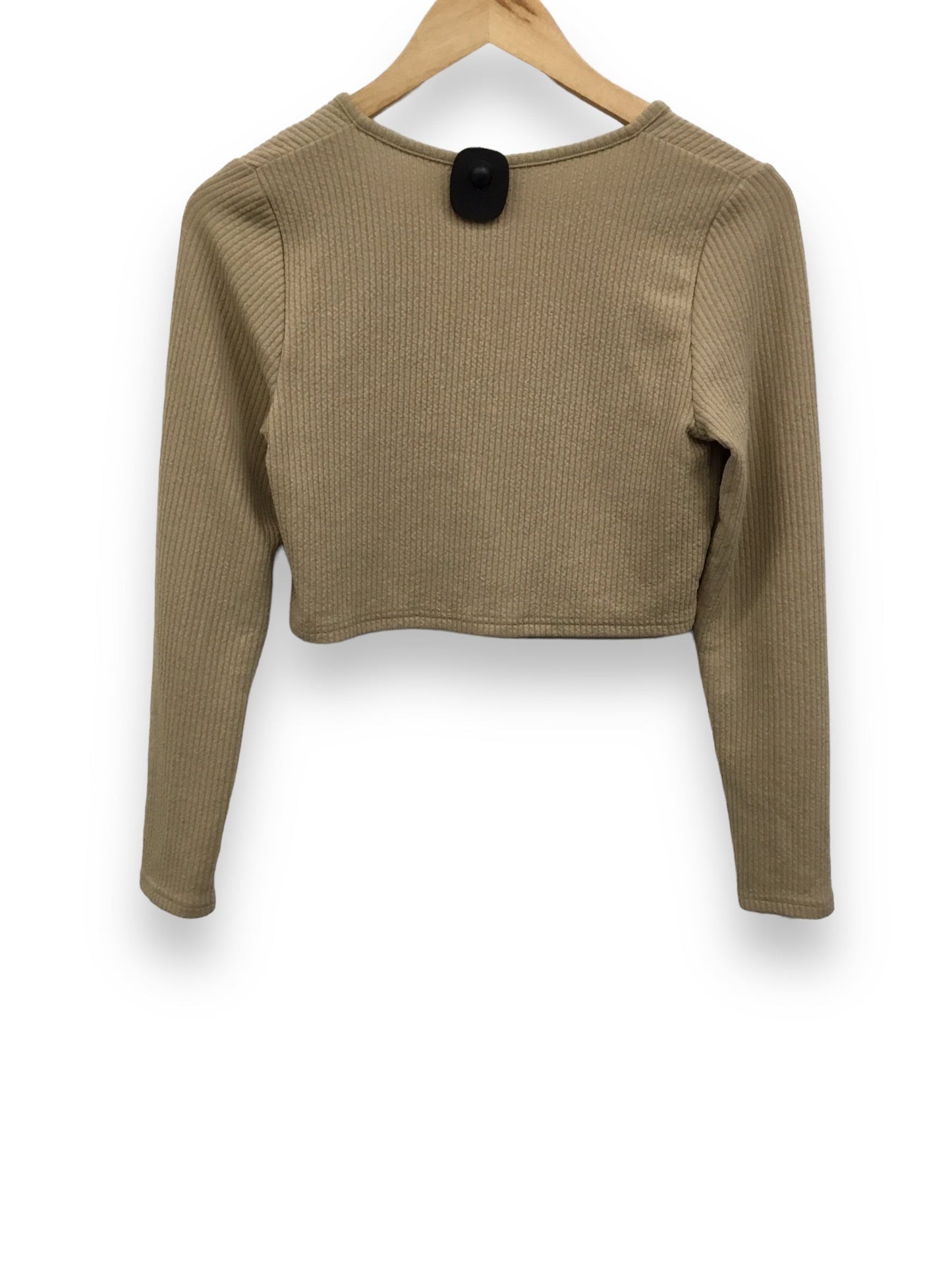 Top Long Sleeve By Divided In Brown, Size: M