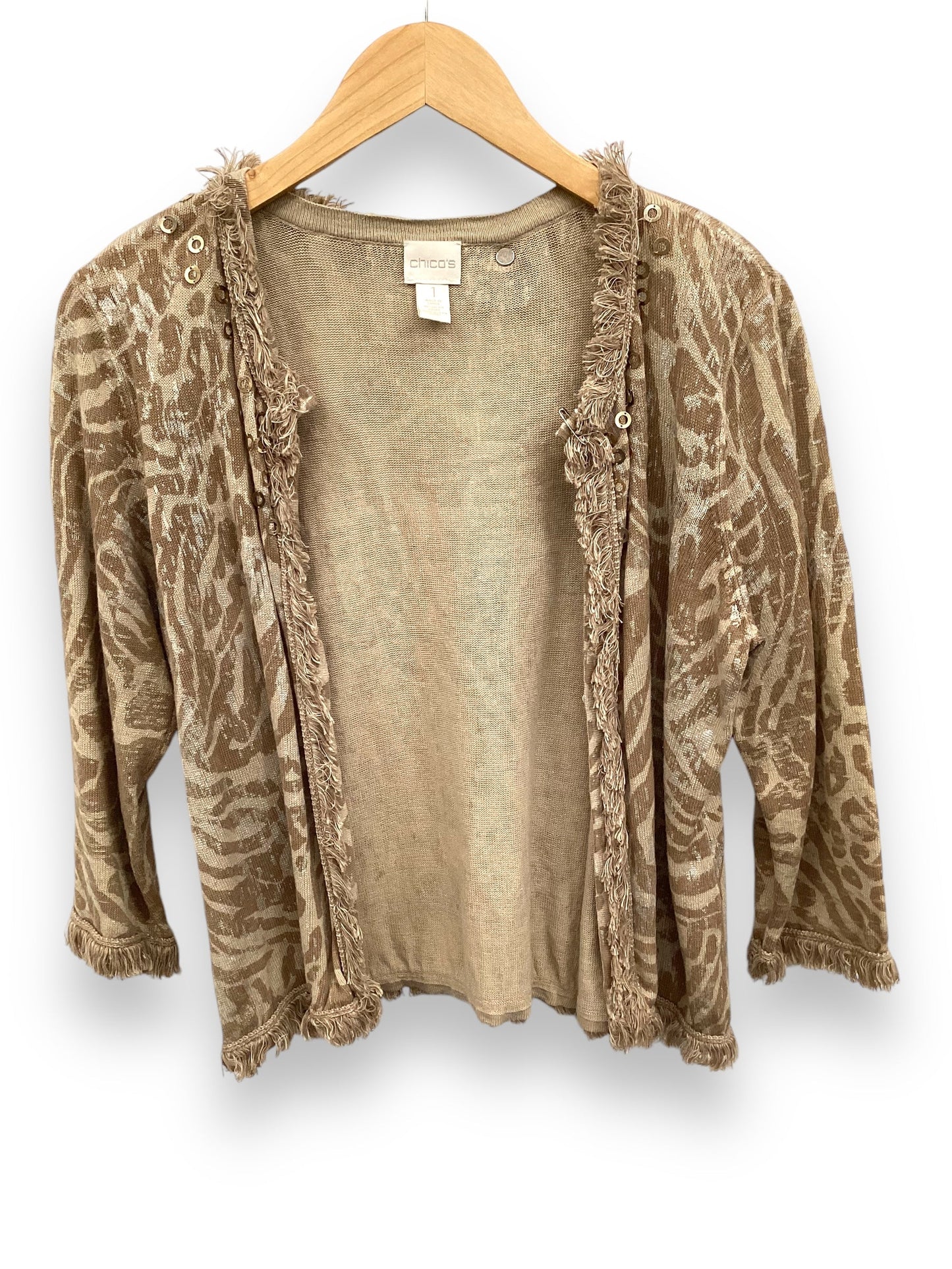 Cardigan By Chicos In Brown, Size: M