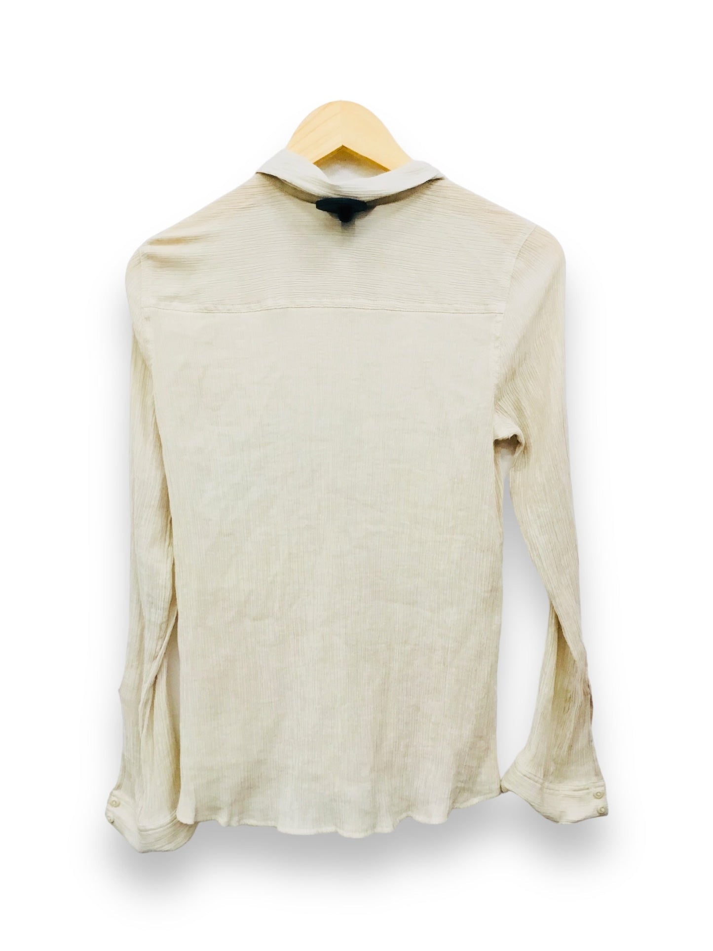 Cream Top Long Sleeve Express, Size S