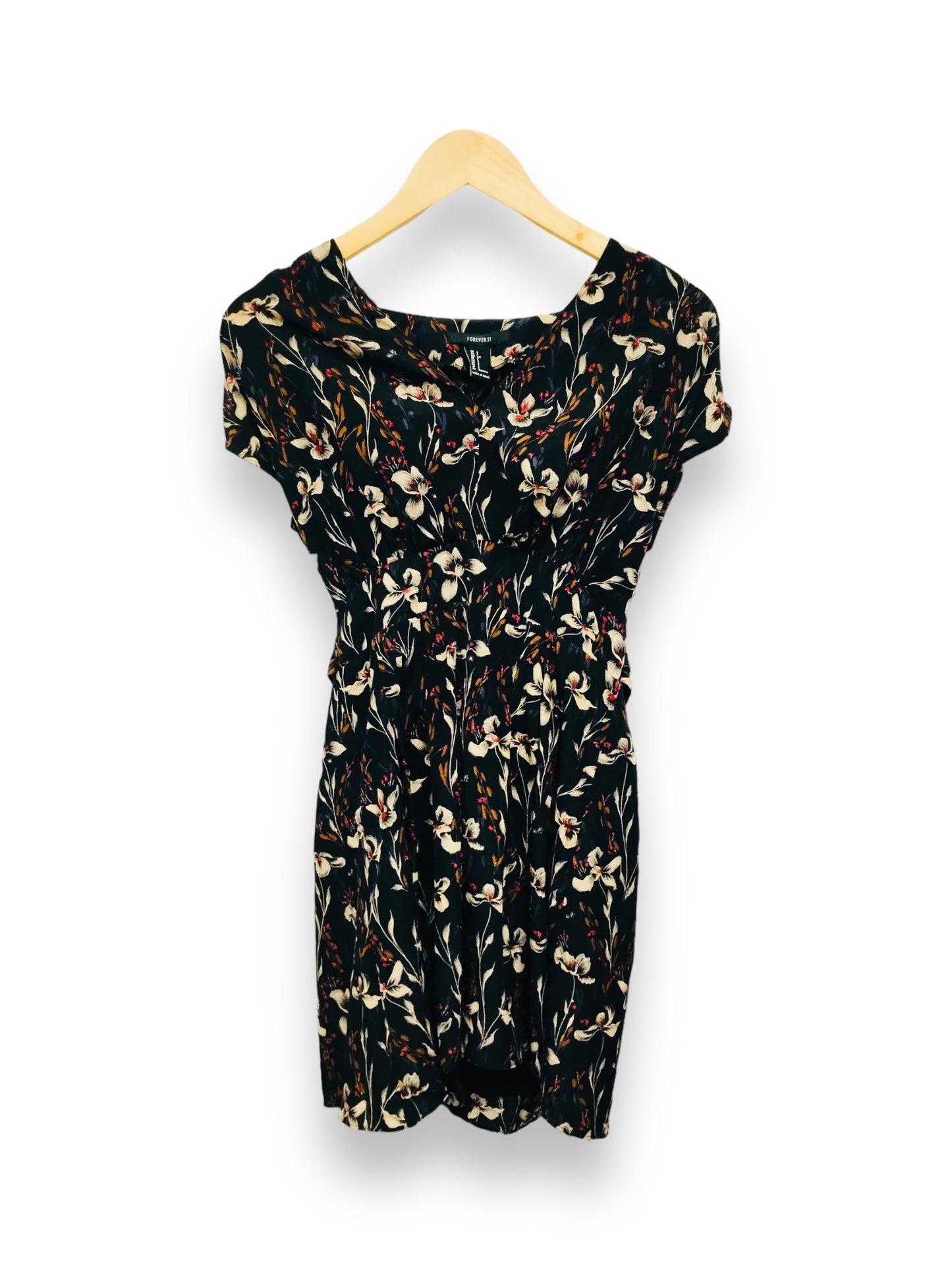 Floral Print Dress Casual Midi Forever 21, Size S