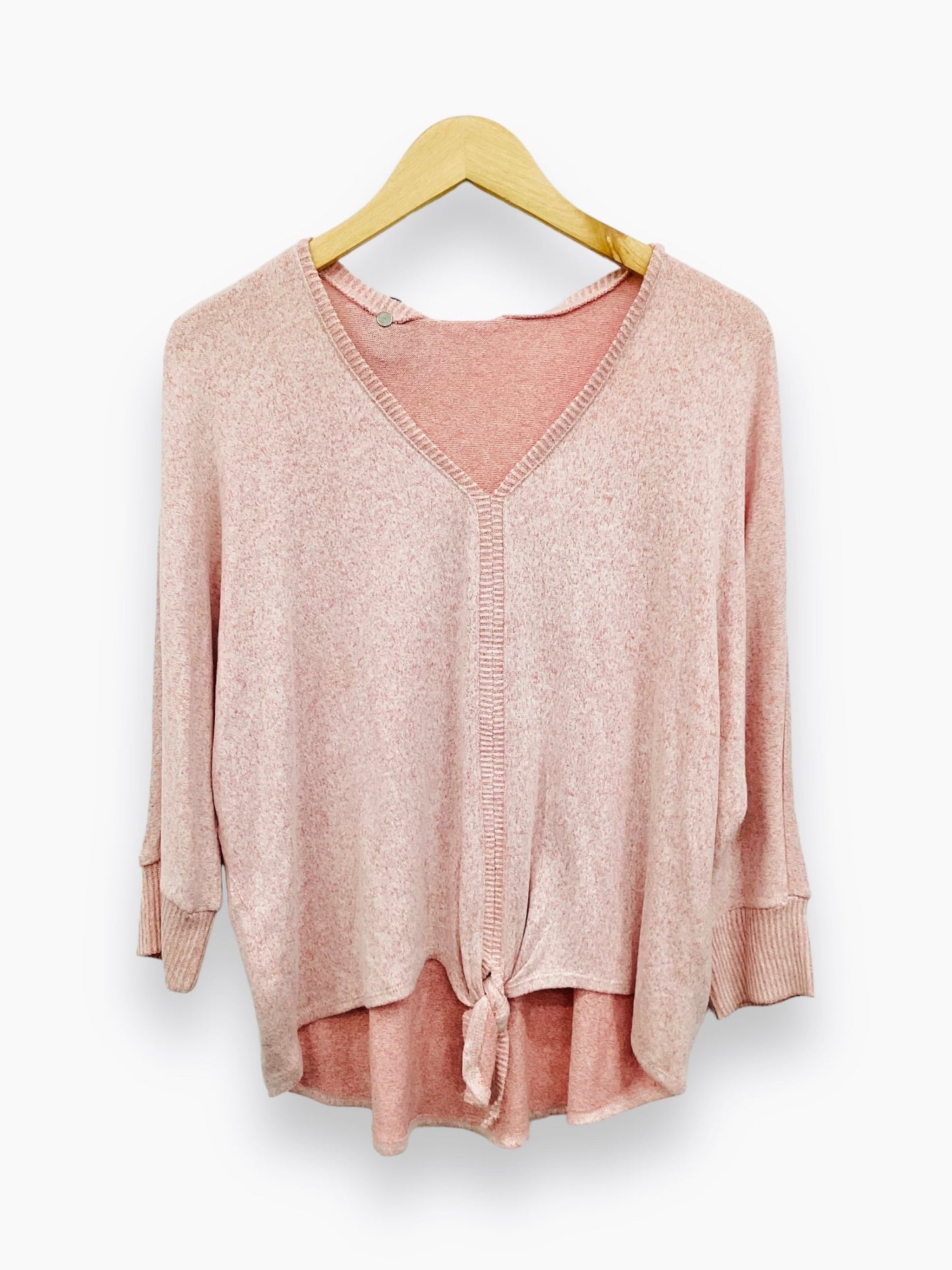 Top Long Sleeve By Style And Company In Pink, Size: Xl