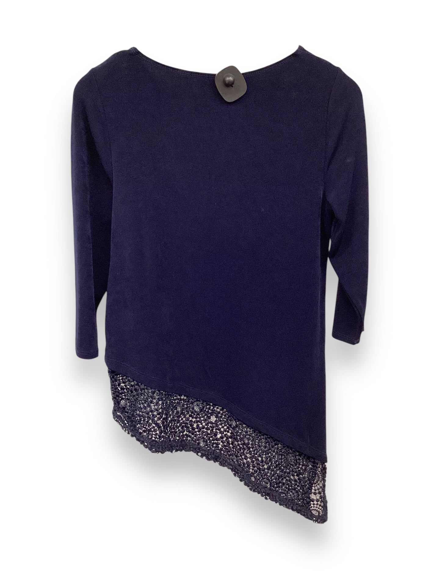 Top Long Sleeve By Chicos In Blue, Size: S