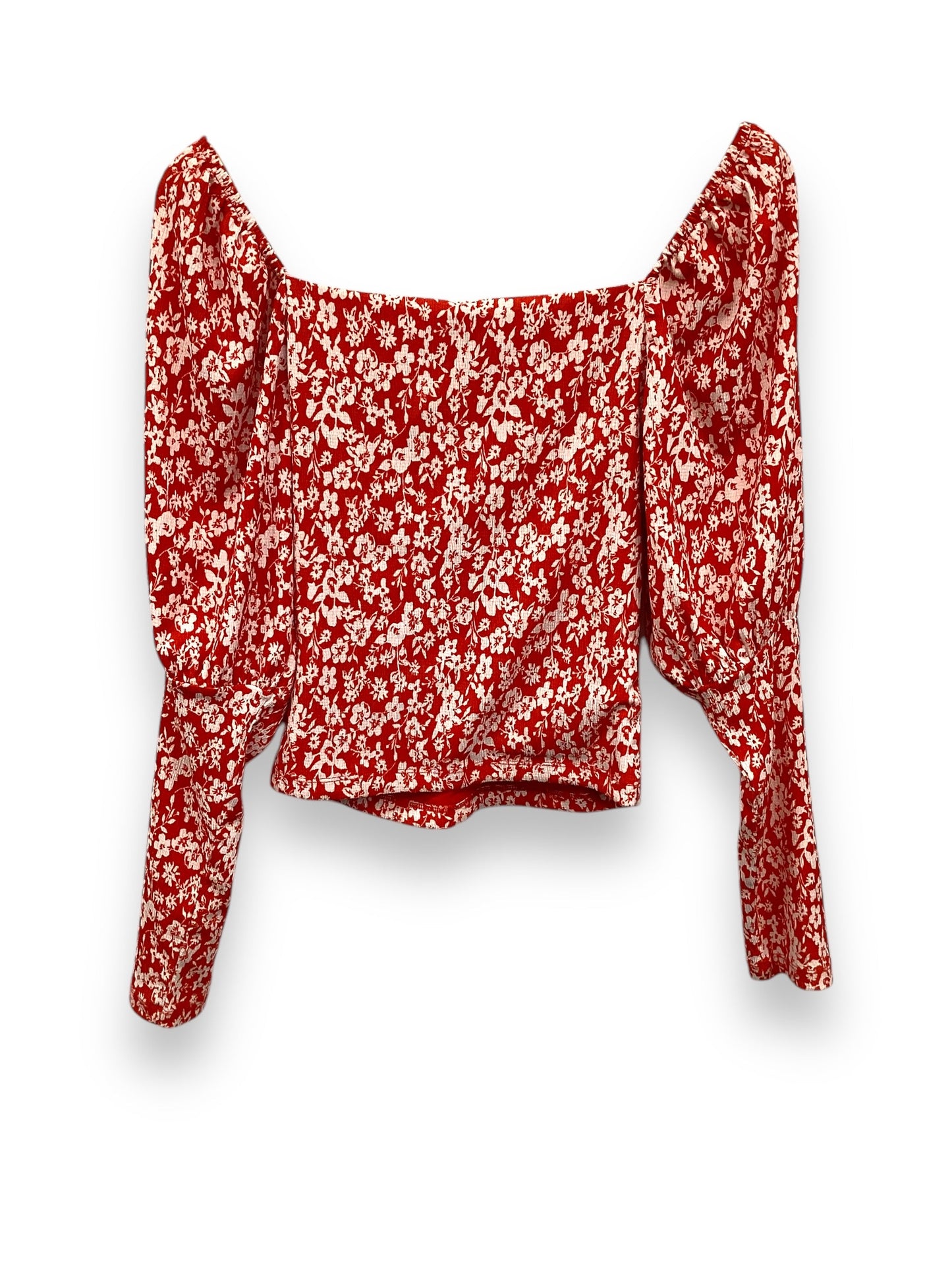 Top Long Sleeve By Anthropologie In Floral Print, Size: S