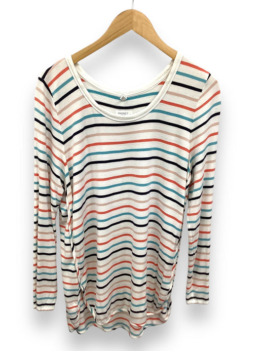 Top Long Sleeve By Market & Spruce In Striped Pattern, Size: Xl