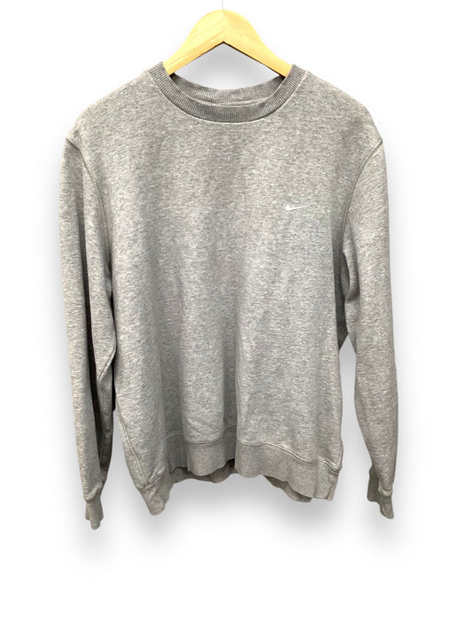 Sweatshirt Crewneck By Nike In Grey, Size: Xl