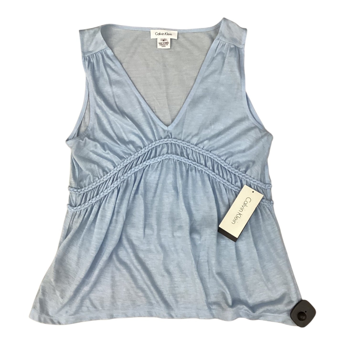 Tank Top By Calvin Klein In Blue, Size:S