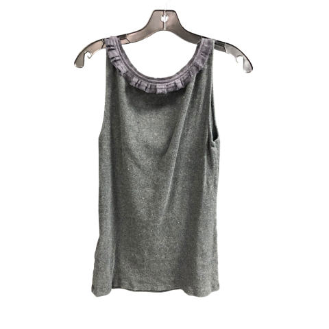 Top Sleeveless By Ann Taylor In Grey, Size: L