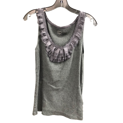 Top Sleeveless By Ann Taylor In Grey, Size: L