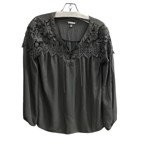 Top Long Sleeve By Express In Black, Size: M