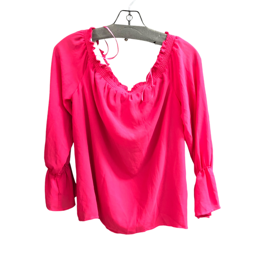 Top Long Sleeve By Wayf In Pink, Size: L